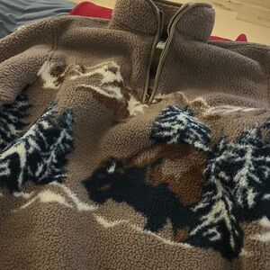 Old Navy Buffalo Sherpa Quarter Zip